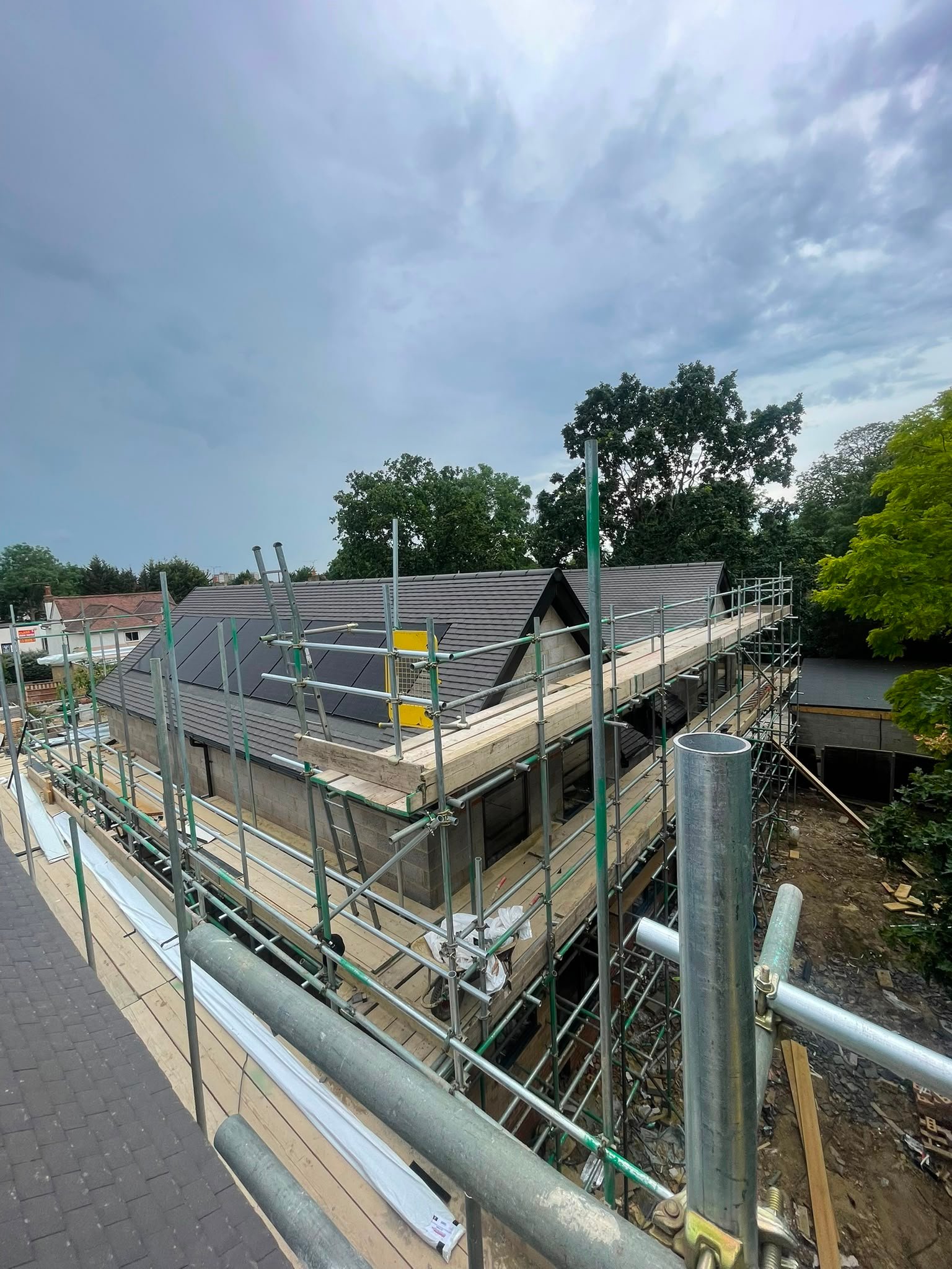 New Roof Installation with Solar Panels by B KARAN BUILD ROOFING Ltd